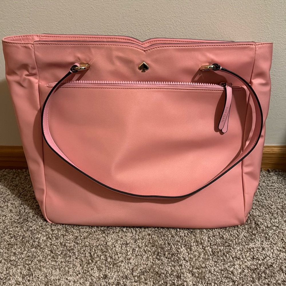Kate Spade Jae Large Tote Shoulder Bag Bright Carnation